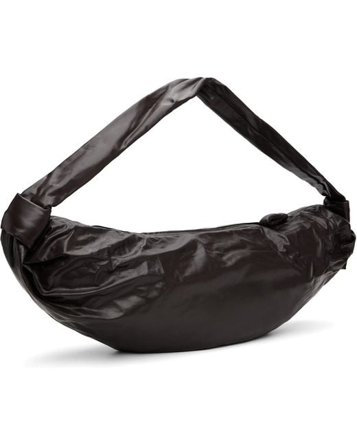 Lemaire Black Large Soft Croissant Bag