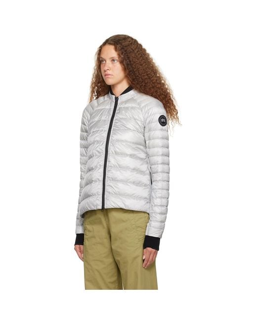 Canada Goose White Silver Roncy Down Jacket