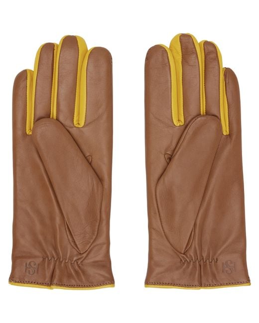Handsome Stockholm Brown Tan & Statement Gloves for men