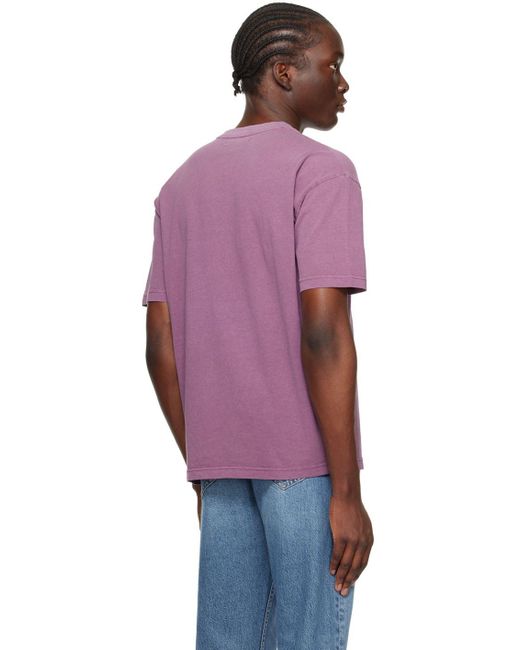 Samsøe & Samsøe Purple Pigment T-shirt for Men | Lyst