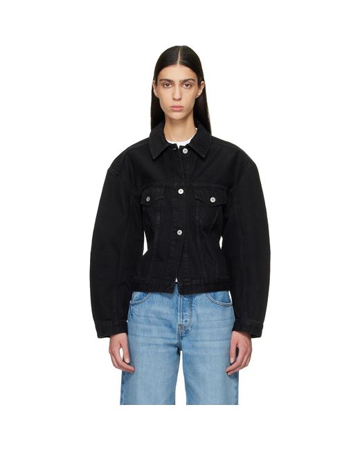 Jacquemus Black Le Paysan 'The De-Nîmes' Denim Jacket