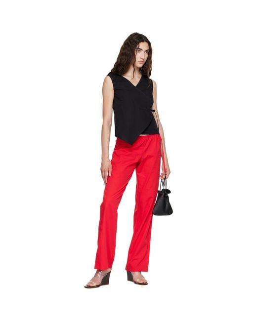 Brooke Callahan Red Tie Lounge Pants