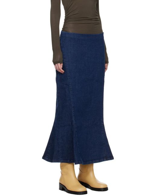 Paloma Wool Blue Indigo Emanuel Denim Maxi Skirt