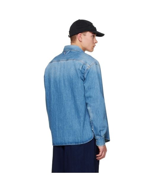 Jacquemus Blue 'The Simon De-Nîmes' Denim Shirt for men