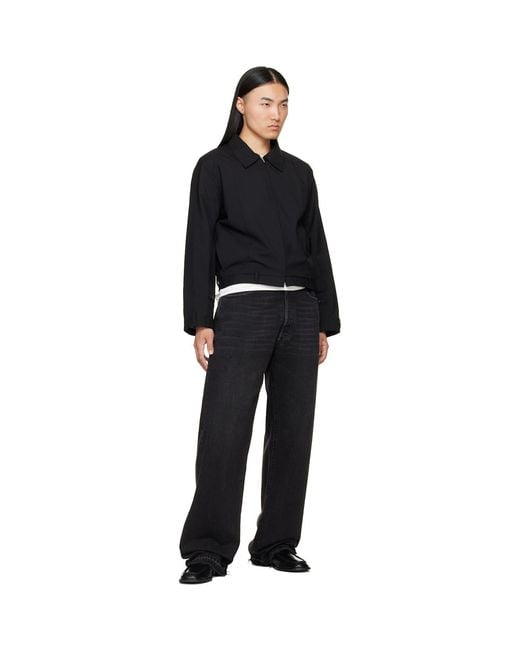 HODAKOVA Black Harrington Jacket for men