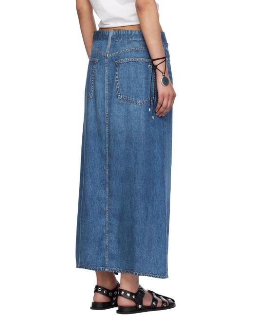 Jupe Midi Clara Bleue En Miramar Rag & Bone en coloris Blue