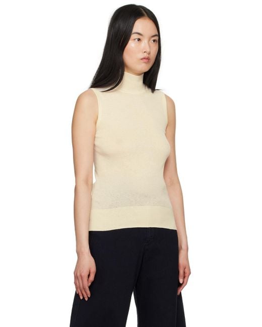 Lemaire Black Off- Seamless Tank Top