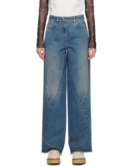 Givenchy Black Blue Twisted Jeans