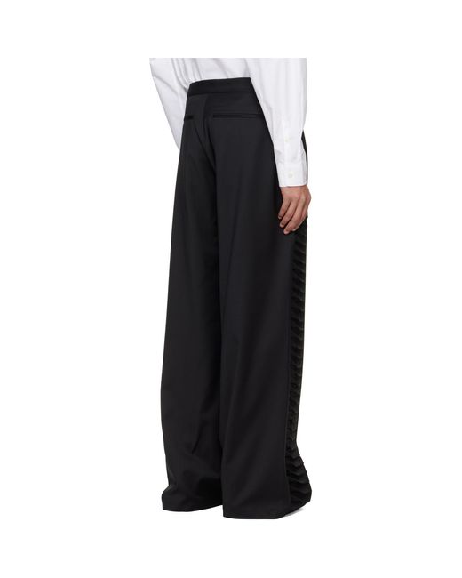 HELIOT EMIL Black Vibraxis Tailoring Trousers for men