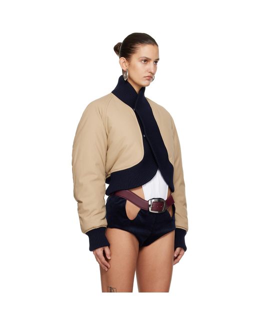 Jean Paul Gaultier Blue 'The Bomber' Jacket