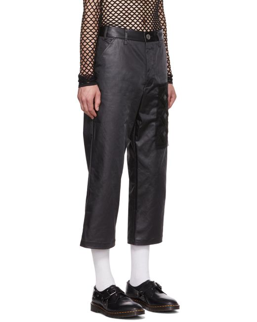 Song For The Mute Black Work Trousers for men