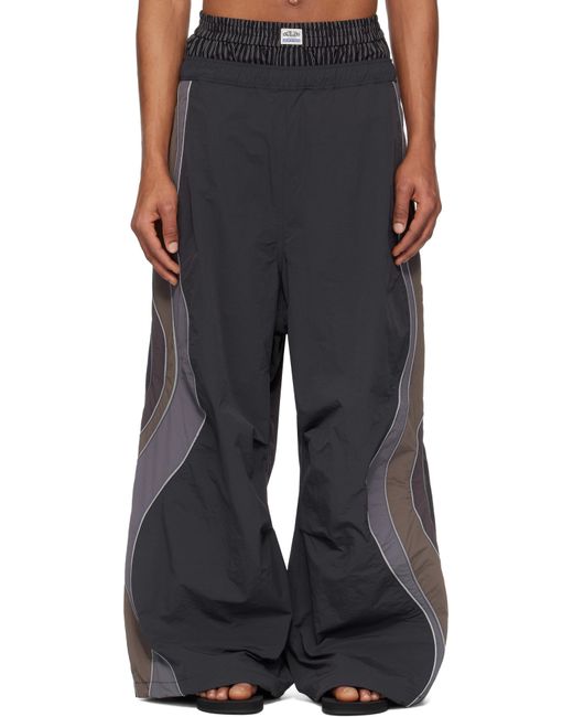 ERL Black Ufo Track Pants for men