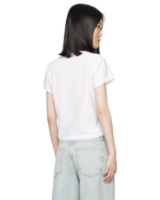 Re/done White Hanes Edition 1950S Boxy T-Shirt