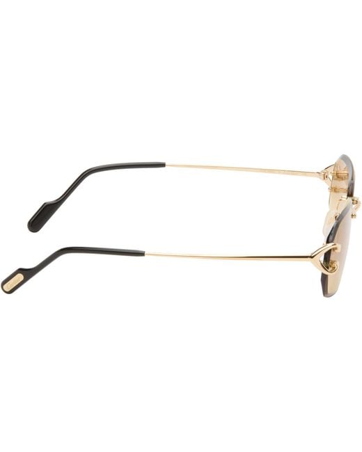 Cartier Black Classic C Motif Sunglasses