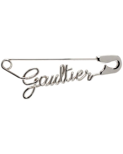 Jean Paul Gaultier Black 'the Gaultier Safety Pin' Single Earring for men
