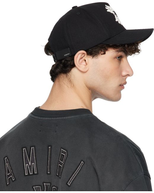 メンズ Amiri ブラック Ma Quad キャンバス キャップ Black