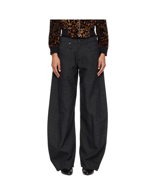 R13 Black Janine Trousers