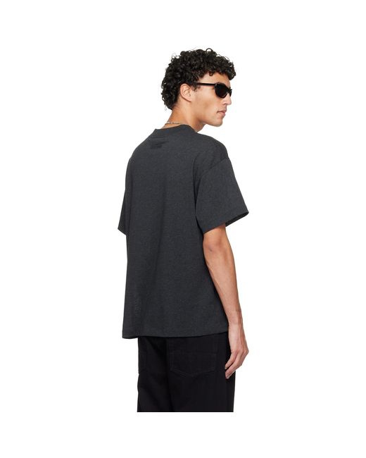 Fear Of God Black Holiday Embroidered Essential T-Shirt for men