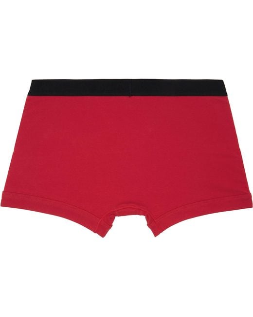 Tom Ford Red Cotton Boxer Briefs for men