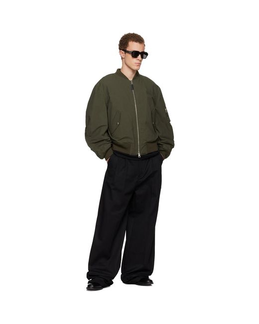 Givenchy Black Couture Seam Bomber Jacket for men