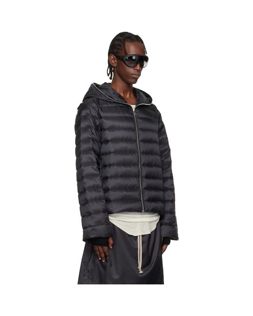 Rick Owens Black Moncler + Ziplock Down Jacket for men