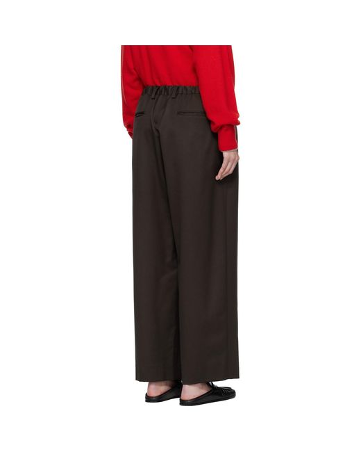 Ssstein Red Easy Wide Trousers