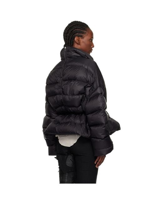 Rick Owens Black Concordians Sail Down Jacket