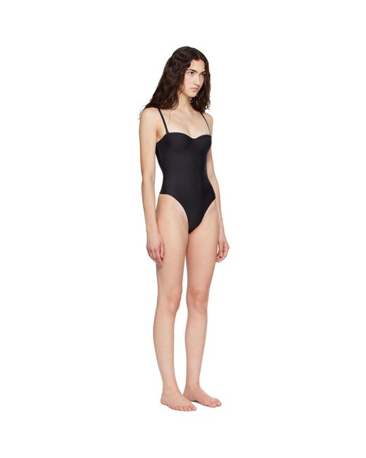 Skims Black Body Underwire Thong Bodysuit