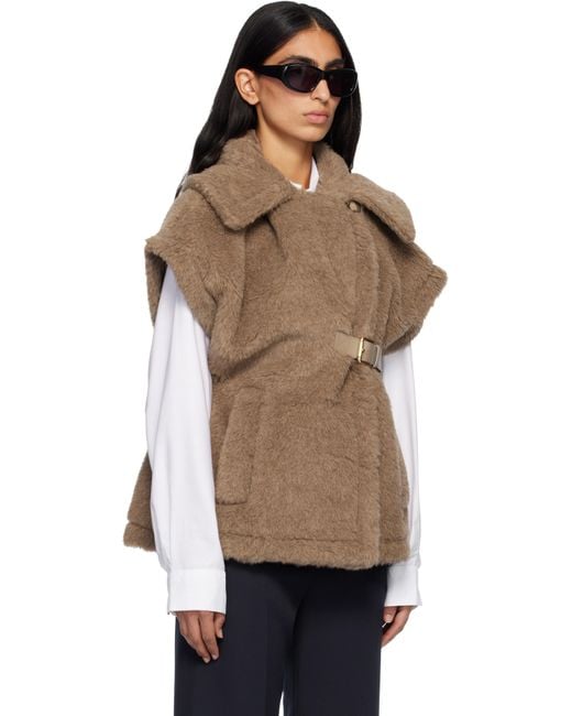 Max Mara Multicolor Newabav Faux-Fur Jacket