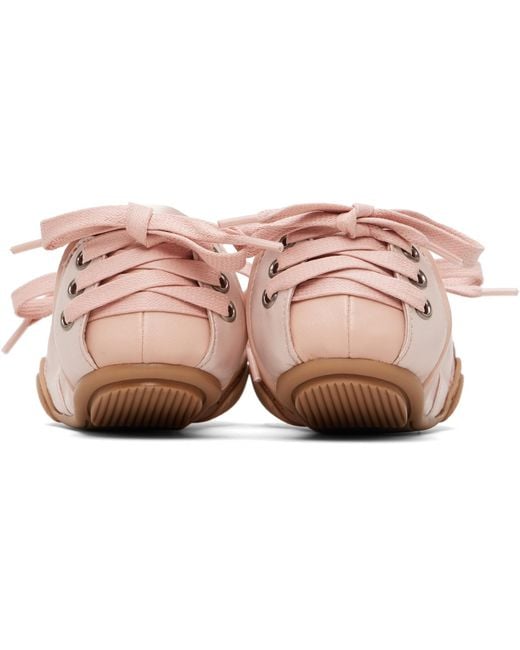 Acne Black Lace-Up Satin Sneakers