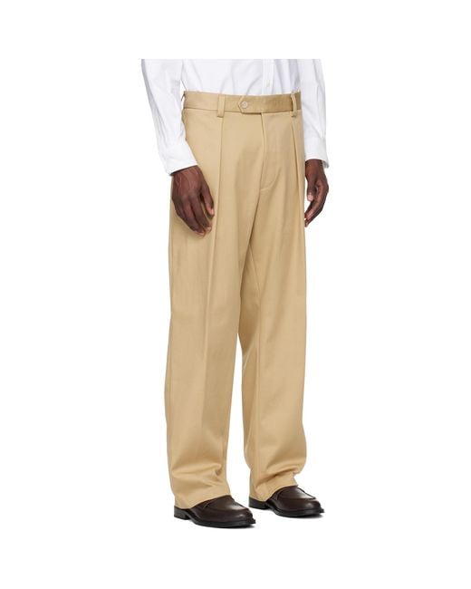 Boss Natural Beckham Edition Stretch Cotton Trousers for men