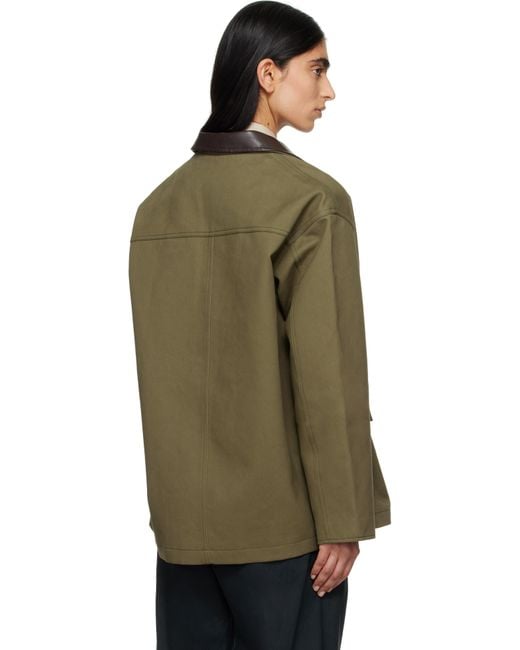 Rag & Bone Khaki Cassidy Cotton Jacket in Green | Lyst