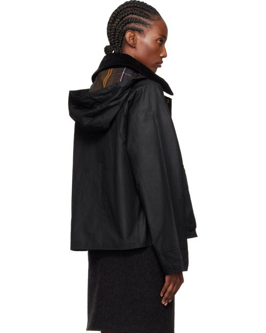 Barbour Black Reighton Spey Waxed Jacket