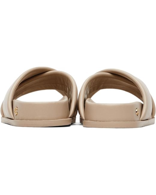 Anine Bing Black Emi Slides