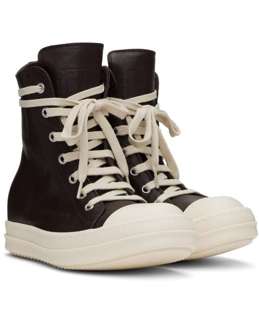 Baskets vertes - porterville Rick Owens en coloris Black