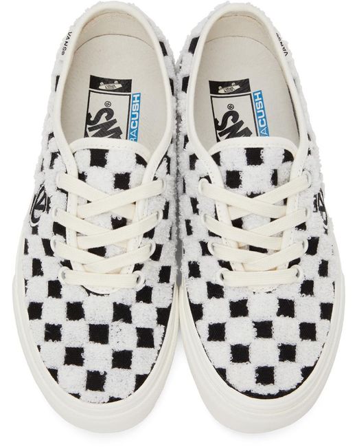Vans キャンバス ブラック ホワイト Authentic One Piece Vlt Lx スニーカー カラー ブラック Lyst