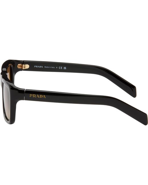 Prada Brown Square Sunglasses for men
