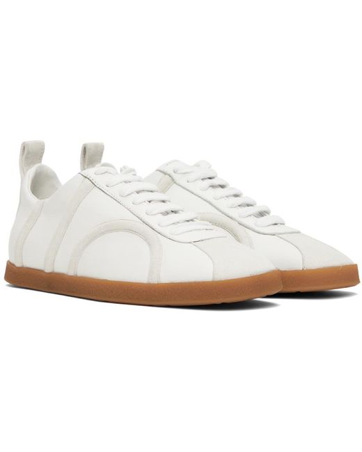 Totême  Black Toteme Off-white 'the Leather' Sneakers