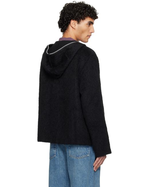 Pull À Capuche Noir À Glissière Prolongée Our Legacy pour homme en coloris Black