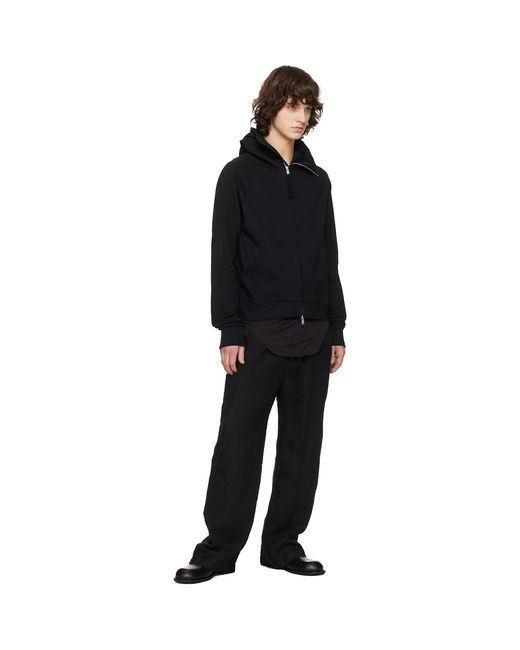 Thom Krom Black M Sj 694 Hoodie for men