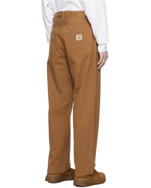 Pantalon derby brun Carhartt pour homme en coloris Multicolor