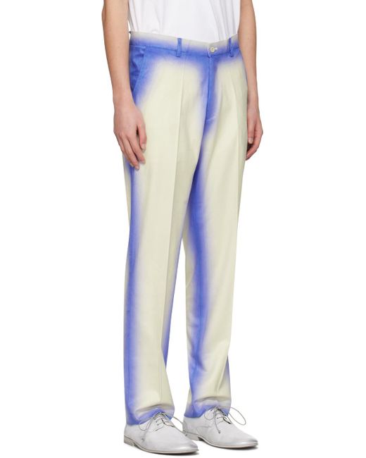 Pantalon dégradé bleu et blanc en cuir synthétique Kidsuper pour homme en coloris Blue