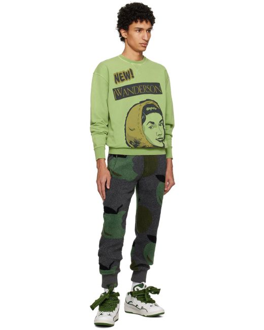 J.W. Anderson Green Glamour Bonet Sweatshirt for men