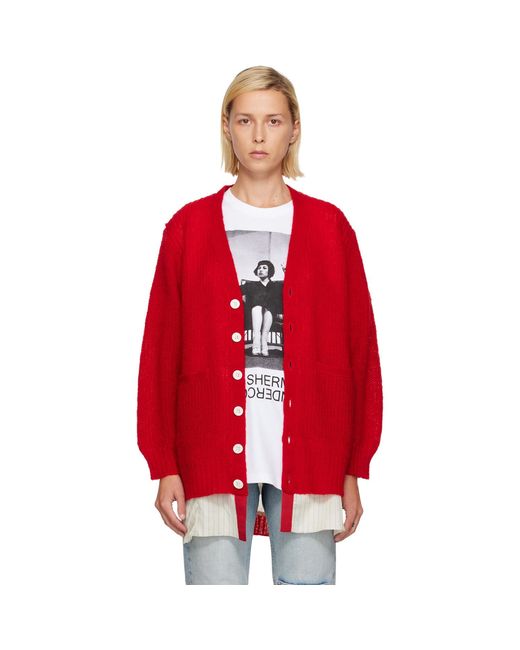 Undercover Red Up2F1901 Cardigan