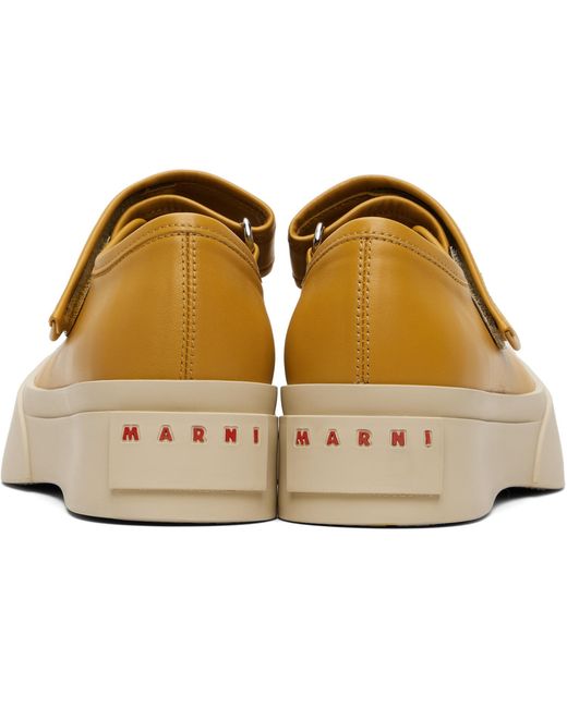 Marni Black Nappa Leather Mary Jane Ballerina Flats