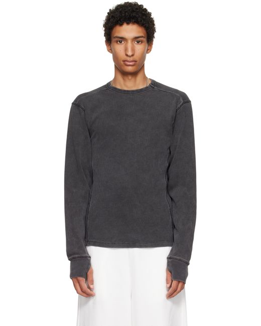 Entire studios Thermal Long Sleeve T-Shirt in Black for Men | Lyst UK