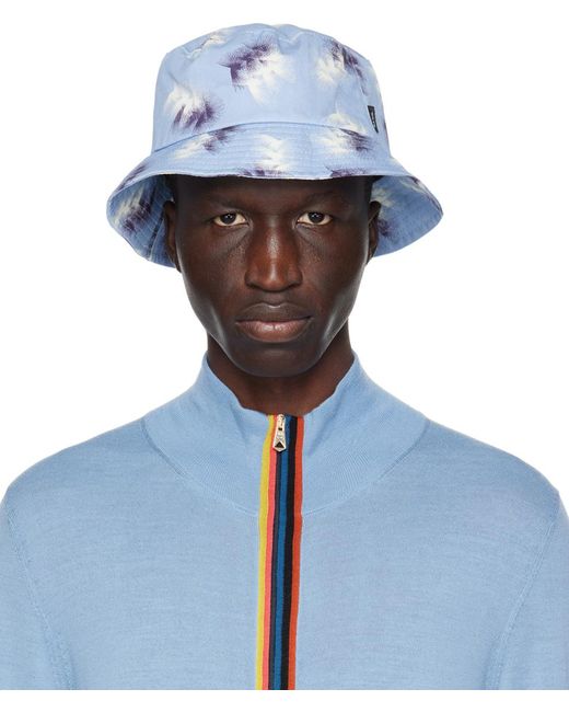 Paul Smith Blue Sunflare Bucket Hat for men