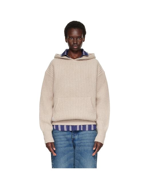 HOMMEGIRLS Natural Chunky Knit Hoodie