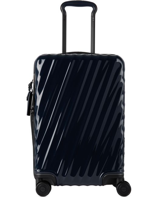 Tumi Blue International Expandable 4 Wheeled Carry-On Suitcase for men