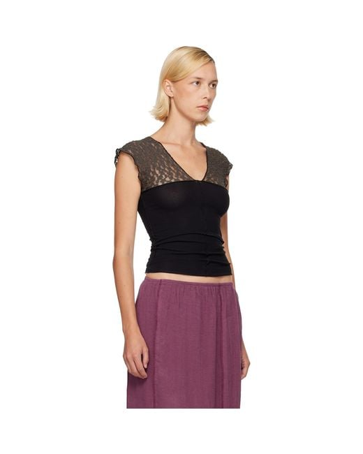 Baserange Purple Ssense Exclusive & Taupe Nehru Top